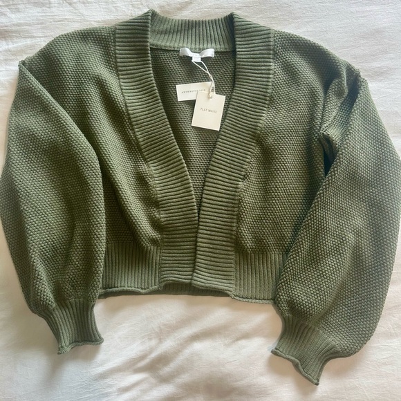 Anthropologie Flat White Cardigan Sweater - Picture 4 of 8
